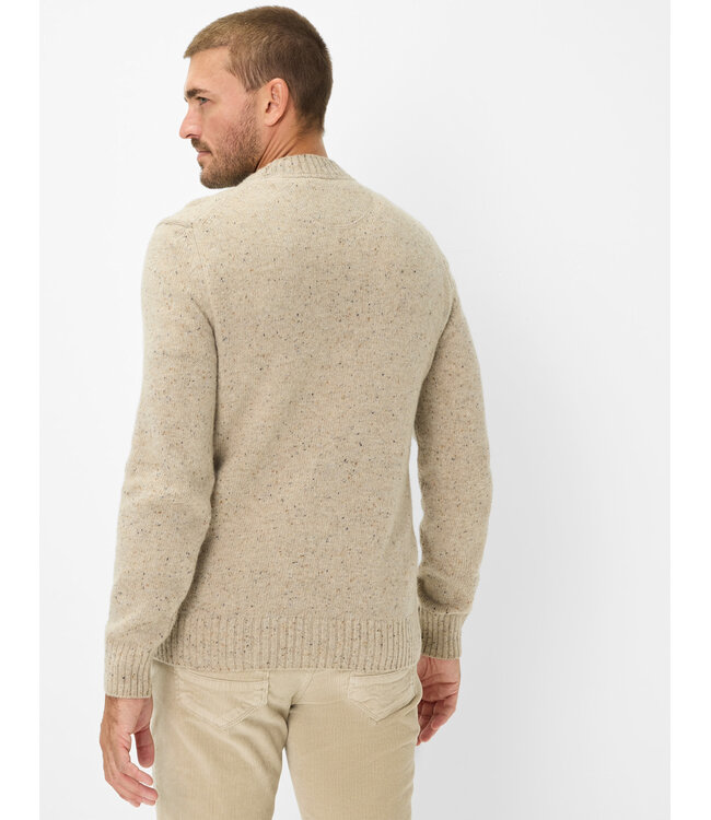 Modern Fit Tan Tweed Sweater