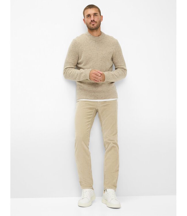 Modern Fit Tan Tweed Sweater