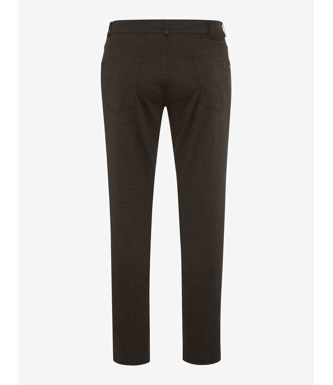 Slim Fit Brown Hi-Flex Jersey 5 Pocket Pants