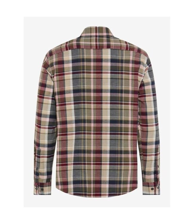 Modern Fit Olive Pink Plaid Daniel Shirt