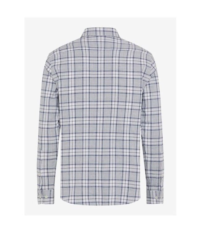 Modern Fit Grey Blue Plaid Daniel Shirt