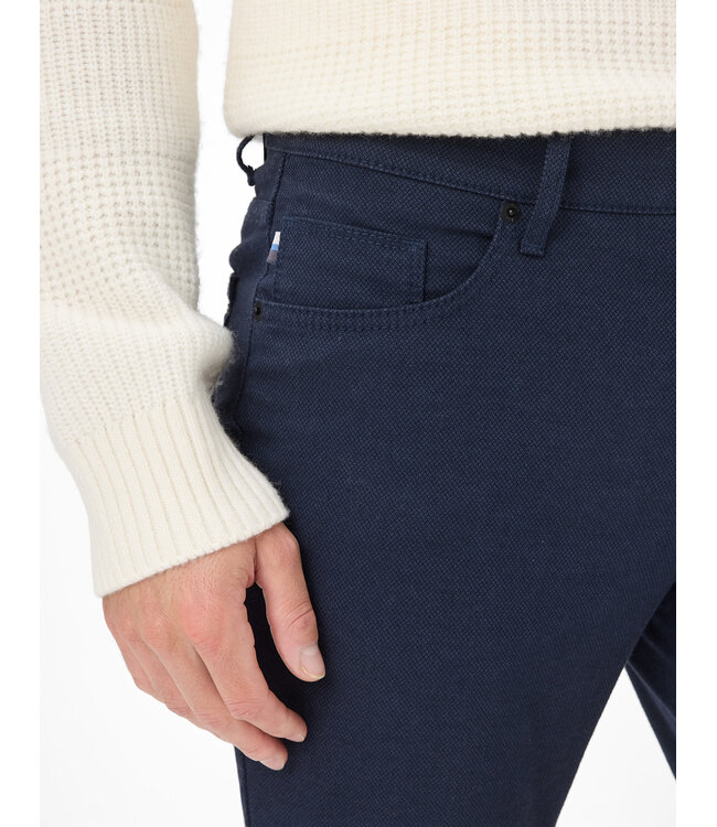 Modern Fit Navy Woo.Look 5 Pocket Pants