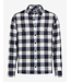 Modern Fit White Navy Block Kay Shirt
