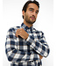 Modern Fit White Navy Block Kay Shirt