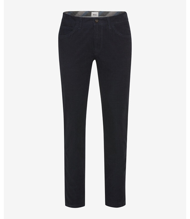Slim Fit Navy Hi-Flex Corduroy 5 Pocket Pants