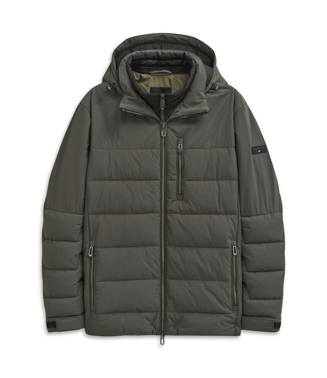Olive Quilted Coat