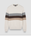 Tan Grey Striped Sweater