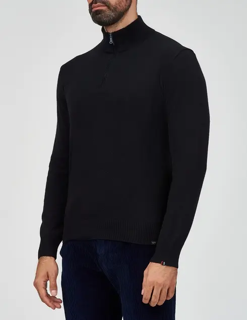 Black 1/4 Zip - Benjamin's Menswear