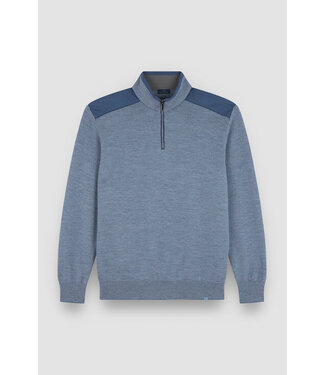PAUL & SHARK Mid Blue Typhoon Platinum 1/4 Zip