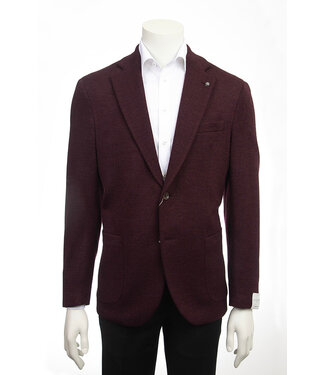 JACK VICTOR Modern Fit Burgundy Herringbone Sport Coat
