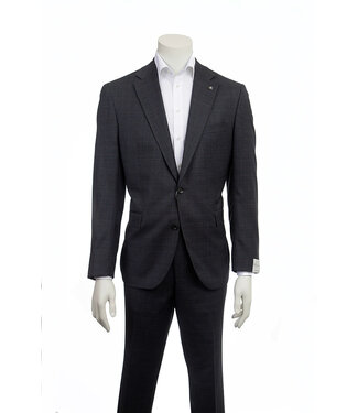 JACK VICTOR Modern Fit Grey Blue Check Suit