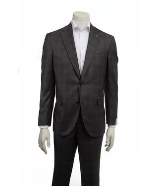 JACK VICTOR Modern Fit Grey Glen Check Suit