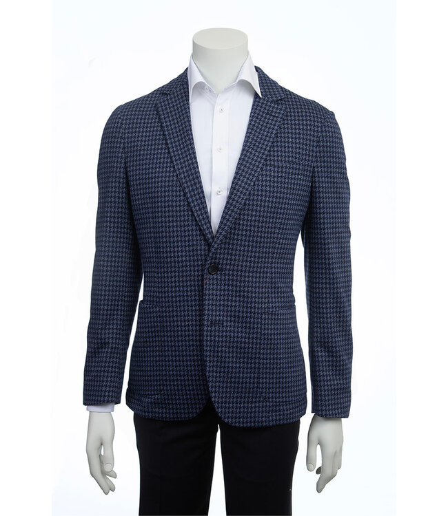 Aristo Modern Fit Navy Houndstooth Sport Coat