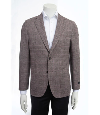 PAUL BETENLY Modern Fit Brown Plaid Sport Coat
