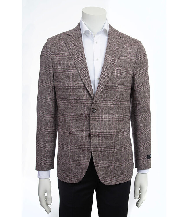 Modern Fit Brown Plaid Sport Coat