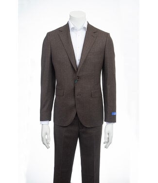 PAUL BETENLY Modern Fit Brown Suit