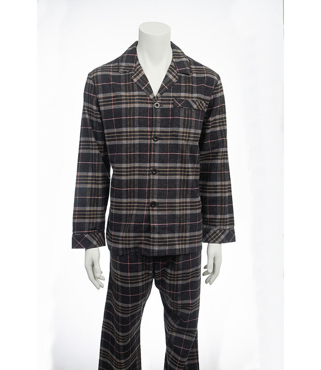 Charcoal Country Flannel Pajamas