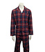 MAJESTIC Navy Red Time Out Flannel Pajamas