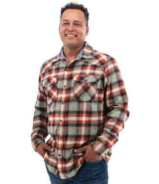 OLD RANCH Classic Fit Hot Sauce Plaid Ranger Shirt
