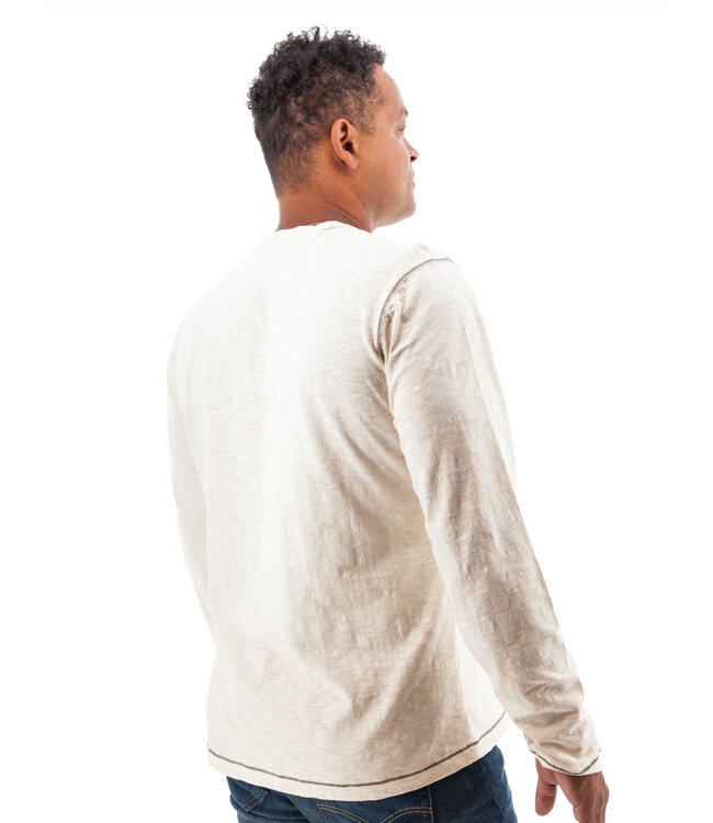 Whisper White Button Henley