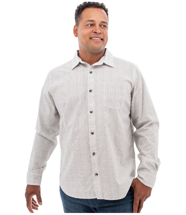 Classic Fit White Chase Print Shirt