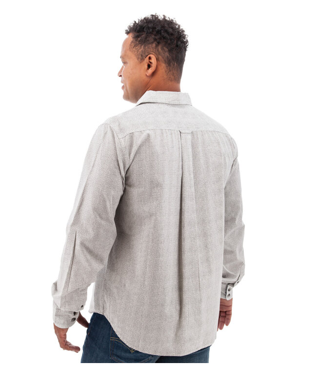 Classic Fit White Chase Print Shirt