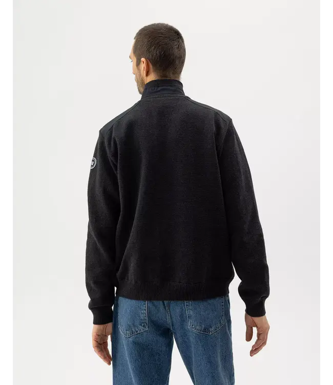 Black Melange Eskil 1/4 Zip