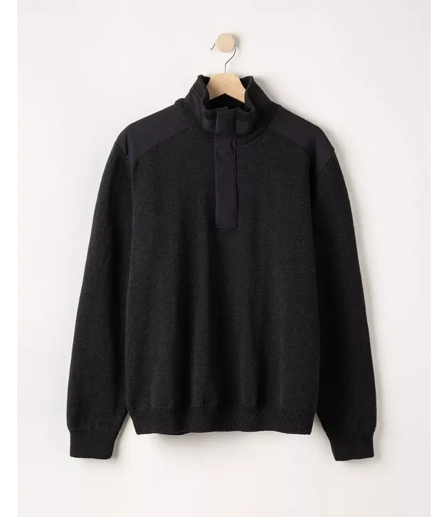Black Melange Eskil 1/4 Zip