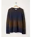 Brown Navy Byron Melange Sweater