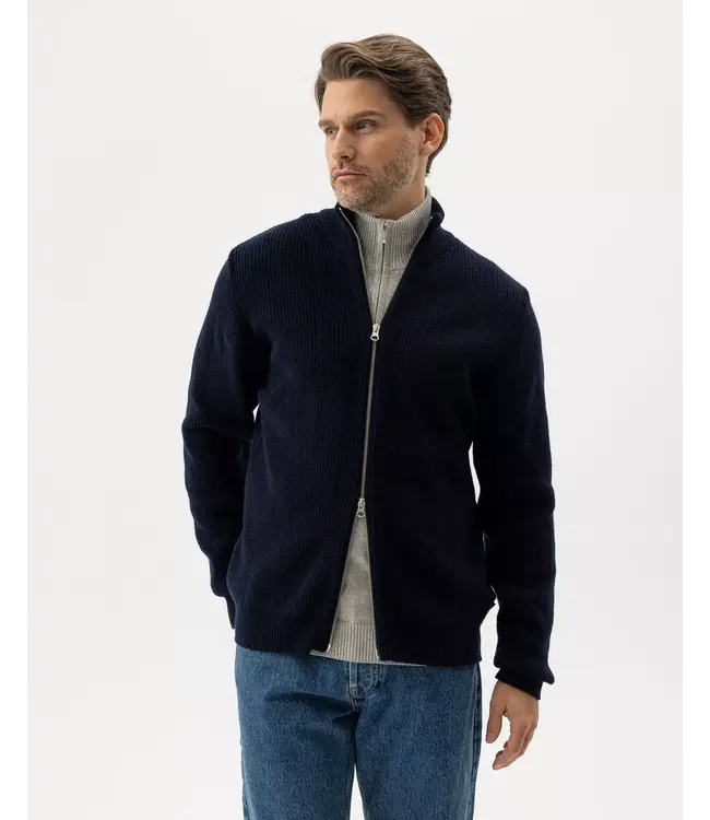 Navy Frank Full Zip