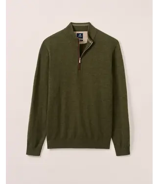 JOHNNIE-O Forged Green Raynor 1/4 Zip Sweater