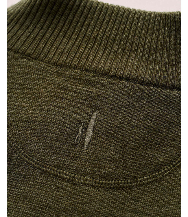 Forged Green Raynor 1/4 Zip Sweater