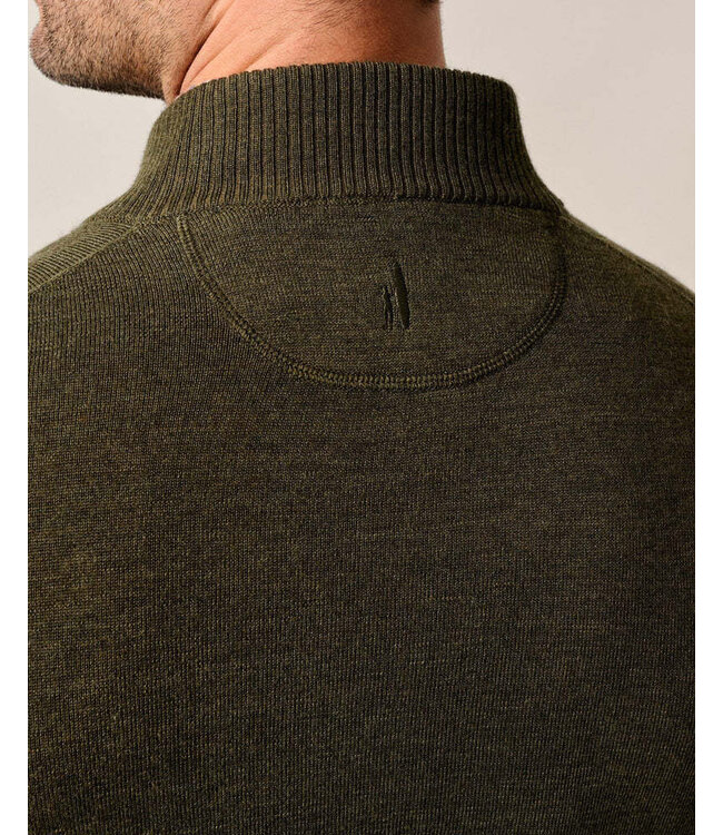 Forged Green Raynor 1/4 Zip Sweater