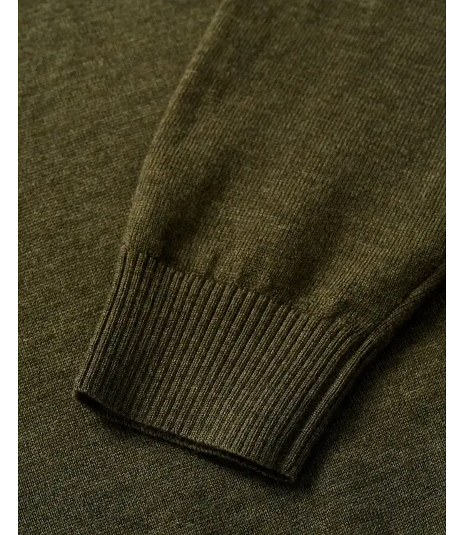 Forged Green Raynor 1/4 Zip Sweater