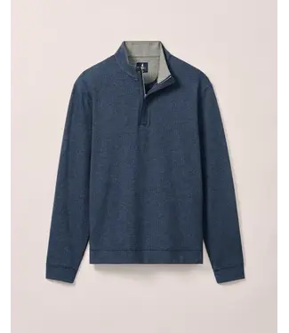 JOHNNIE-O Navy Herringbone Rubin 1/4 Zip