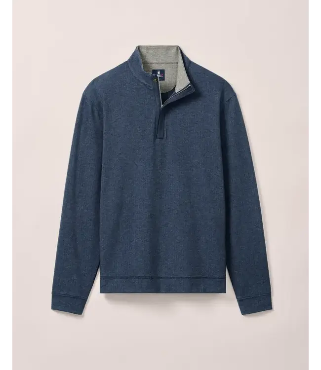 Navy Herringbone Rubin 1/4 Zip