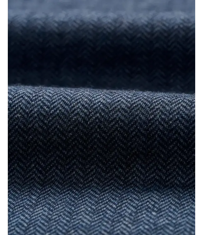 Navy Herringbone Rubin 1/4 Zip