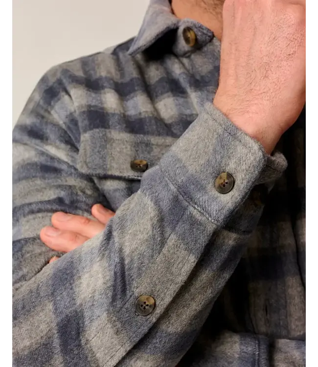 Grey Hassler Plaid Overshirt
