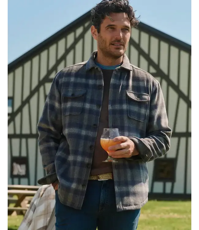 Grey Hassler Plaid Overshirt