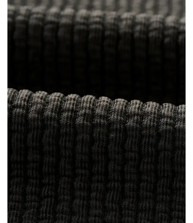 Heathered Black Benjy 1/4 Snap