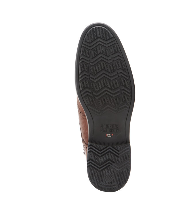 Durham Cognac Wingtip Shearling Boot