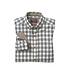 JOHNSTON & MURPHY Classic Fit Navy Tan Shadow Grid Shirt
