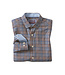 JOHNSTON & MURPHY Classic Fit Tan Multi Glen Plaid Shirt