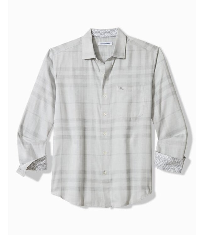Classic Fit Silver Mist Plaid Shirt