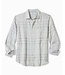 TOMMY BAHAMA Classic Fit Silver Mist Plaid Shirt