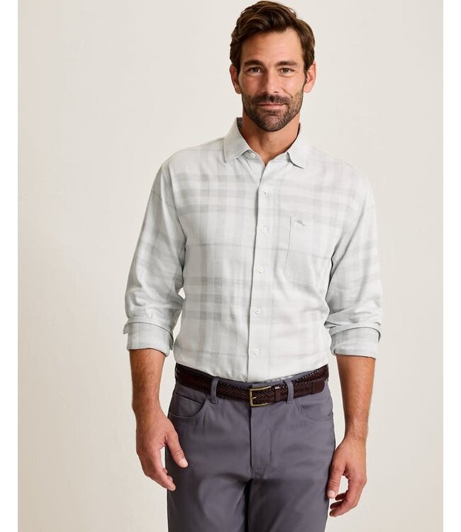 Classic Fit Silver Mist Plaid Shirt