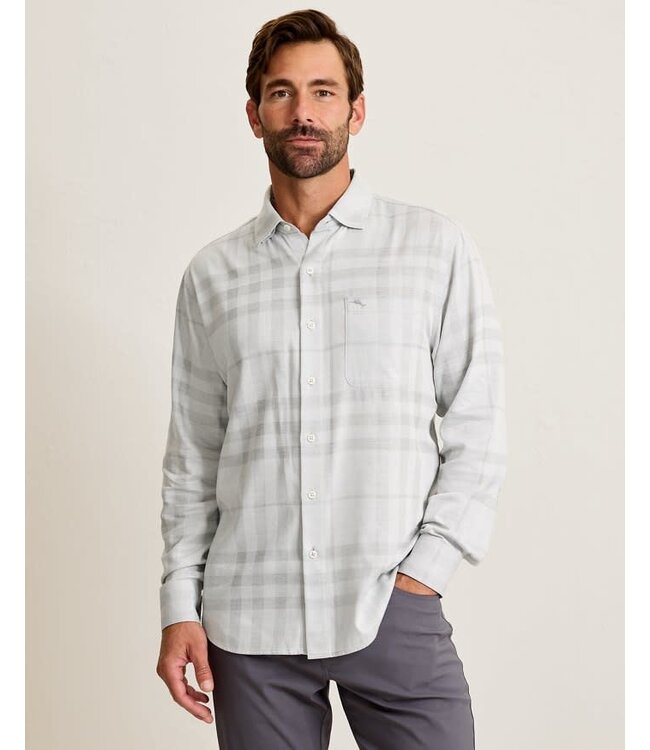 Classic Fit Silver Mist Plaid Shirt