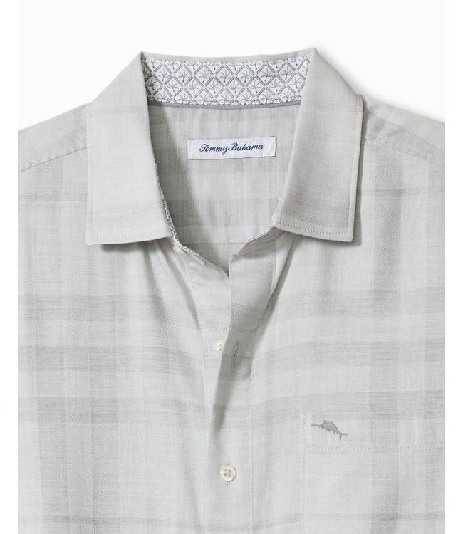 Classic Fit Silver Mist Plaid Shirt