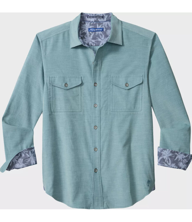 Classic Fit Blue Coastline Cord Shirt
