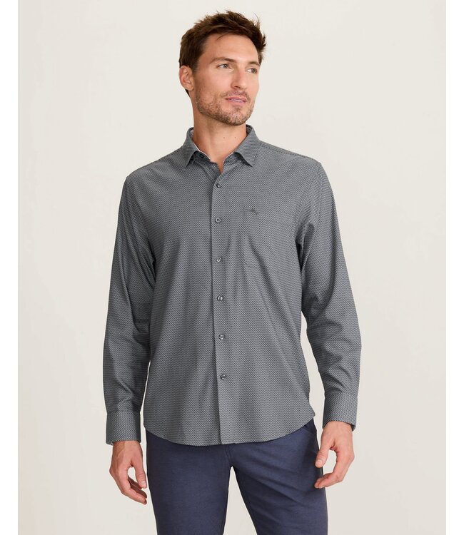 Classic Fit Grey Sarasota Stretch Shirt